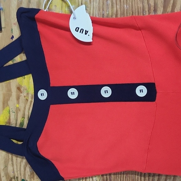 STAUD Scotch red Jumpsuit NWT bery Funky - Picture 2 of 5